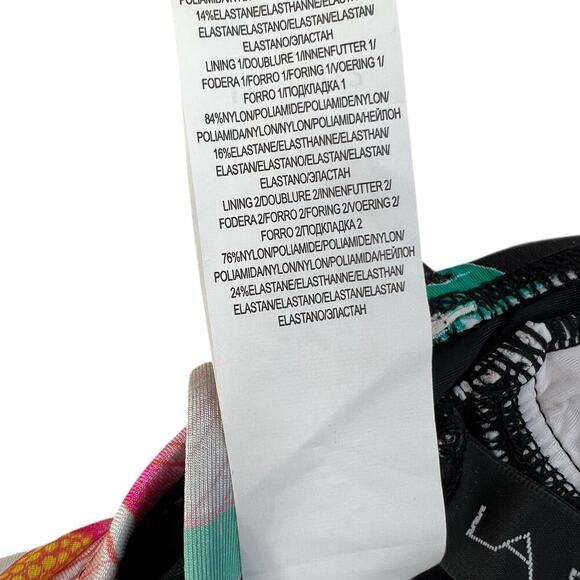 New Women’s La Blanca Floral Multi Strap Cross Back One Piece Swimsuit Size 12 - Picture 7 of 9